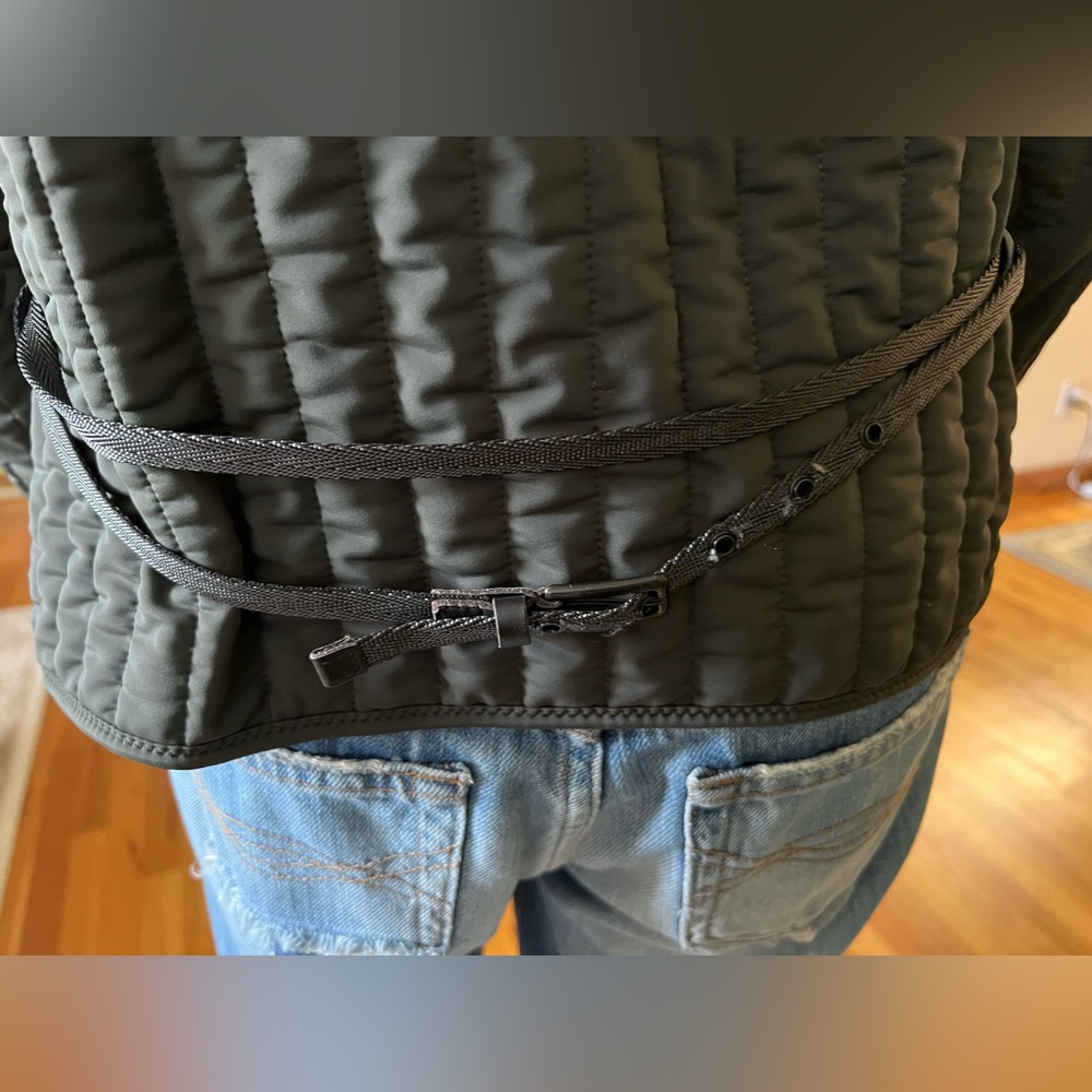 πHPπ PRADA Olive Green Quilted Double Zip Nylon Jacket - Picture 9 of 16